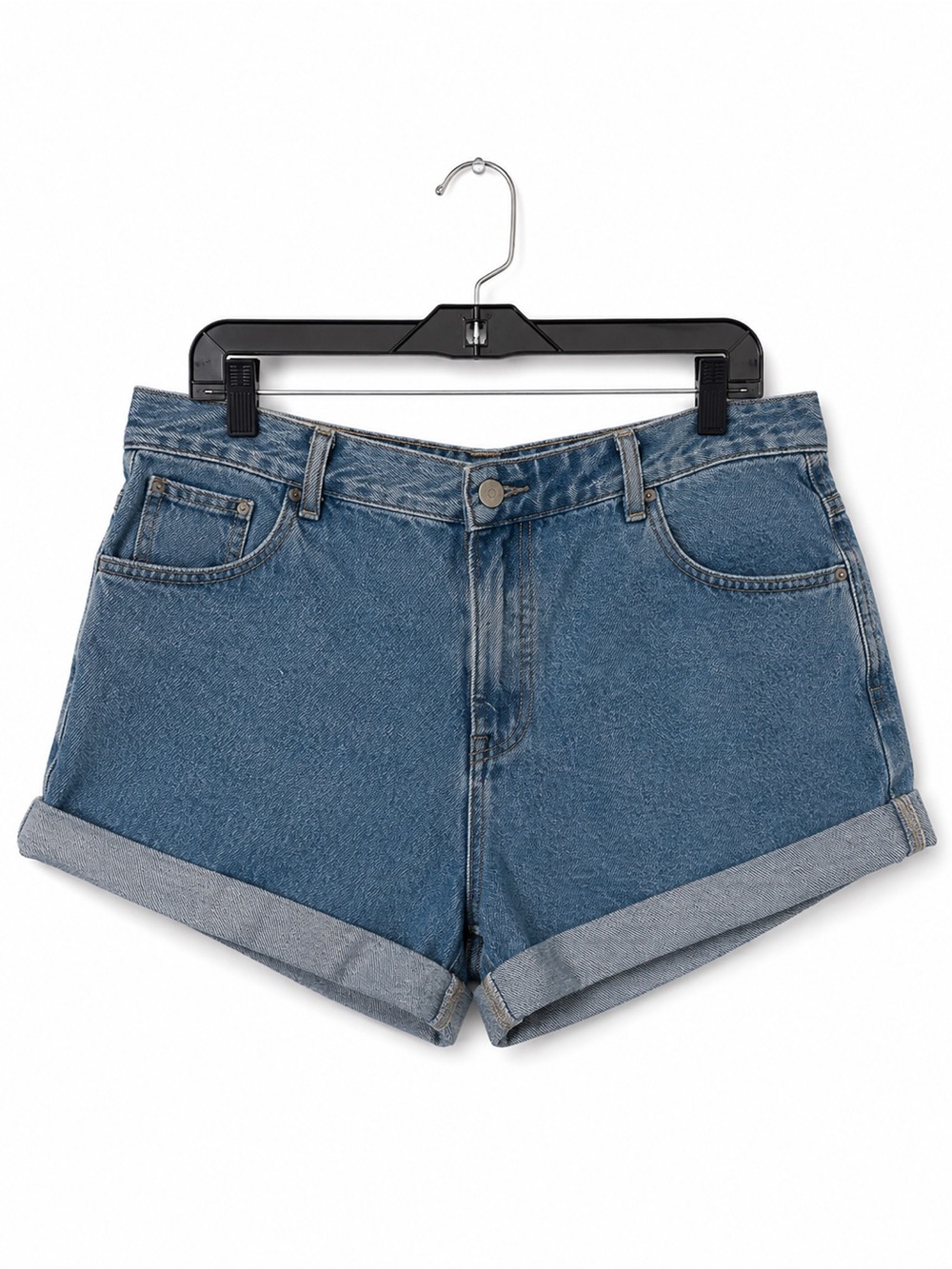CIDER High-Rise Rolled Hem Denim Jorts Shorts‎ Women's Size 1XL